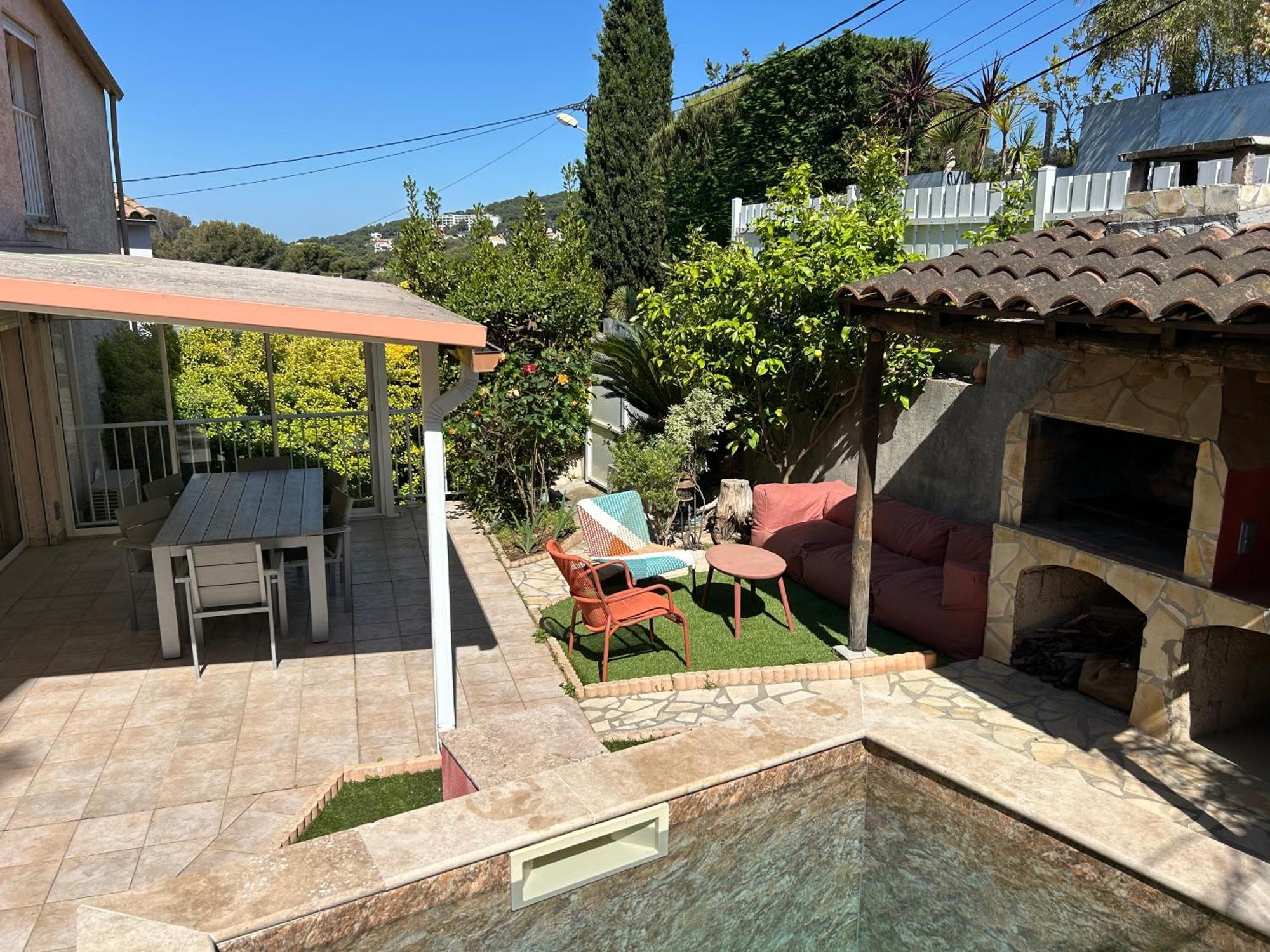 Villa L' Oliviera, Vue Mer Et Plages A Pieds Sete Exterior photo